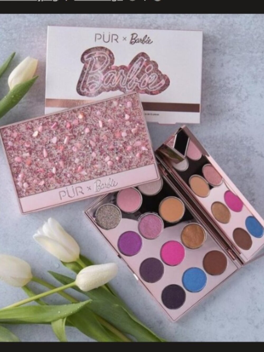 PÜR x BARBIE Endless Possibilities Eyeshadow Palette - 12 shades - NEVER USED